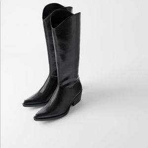 Brand New Zara Cowboy boots currently in stores